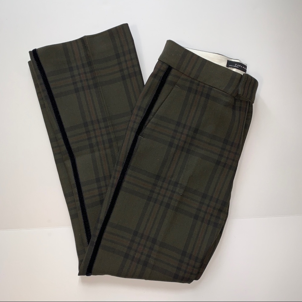 NWOT Zara Checkered Pants | Size XS